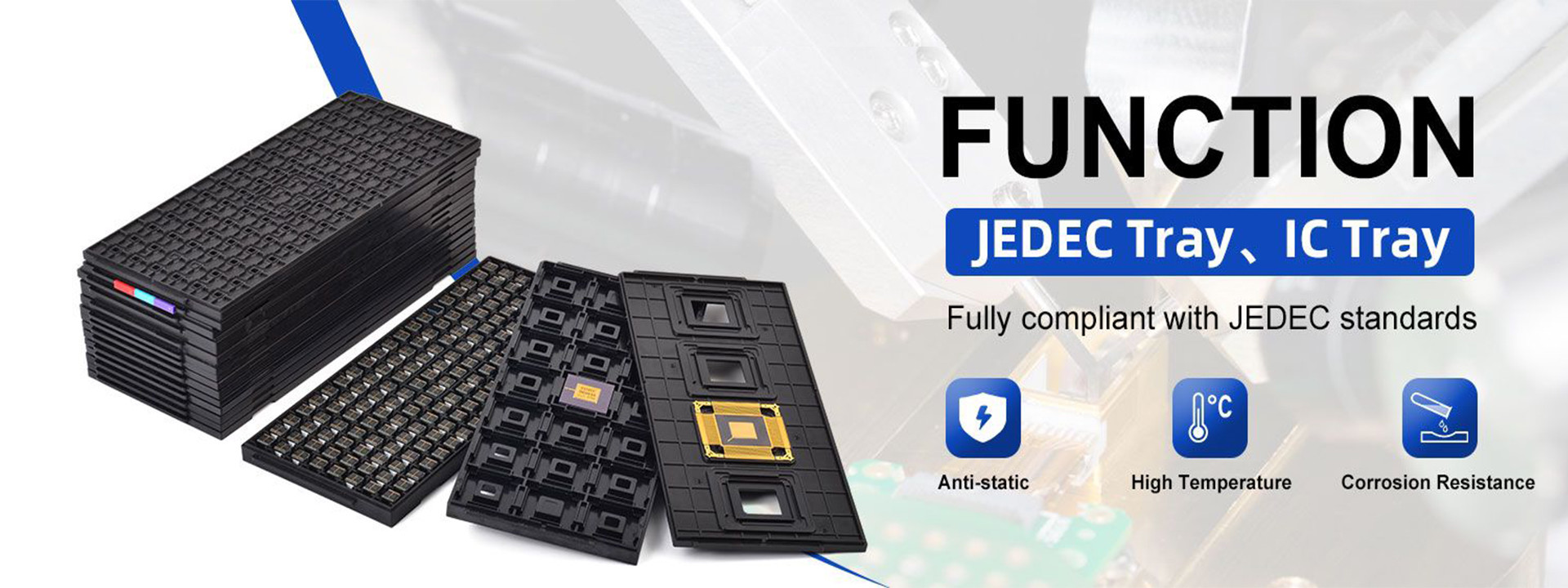 QUALITÄT Behälter JEDEC IC Fabrik