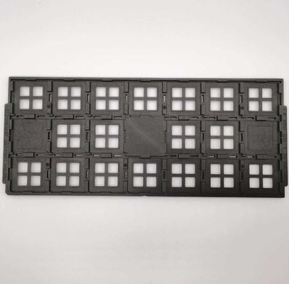 Schwarze ESD Jedec Matrix-Plastikbehälter SGS für elektronische Produkte