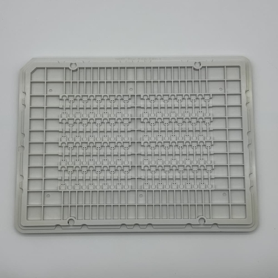kaufen Flexibles, maßgeschneidertes Tray Tasche Größe 25.7*6.4*0.41mm Chip Tray Weiß ABS Halbleiter Chip-Ladestelle online manufacture