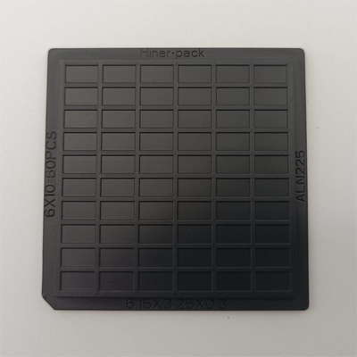 Ein guter Preis. Schwarze permanente antistatische 2-Zoll-Waffelpackung für elektronische Komponenten Online