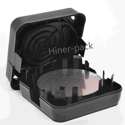 Ein guter Preis. 8 Zoll Wafer Versandbox Schwarze Wafer Stapelboxen Antistatisch Horizontale für Halbleiterchip Online