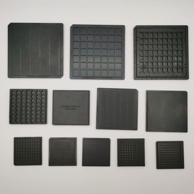 ABS schwarzer Waffel-Satz Chip Trays