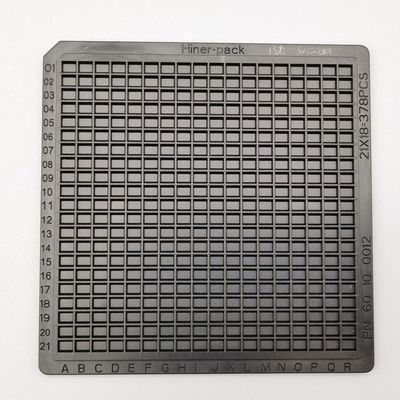 Ein guter Preis. Spritzgießerei Waffle Tray Verpackung Schwarz ESD Stapelbar Online