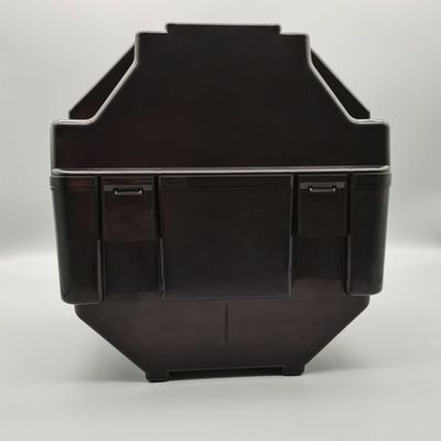 8 Zoll schwarze Waferbox 25 Schlitze ESD PP Material Öko-freundlich