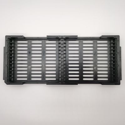 Ein guter Preis. Tragende Verbindungsstück-Plastikmatrix-antistatische Behälter ESD-Schwarz-Farbe Online