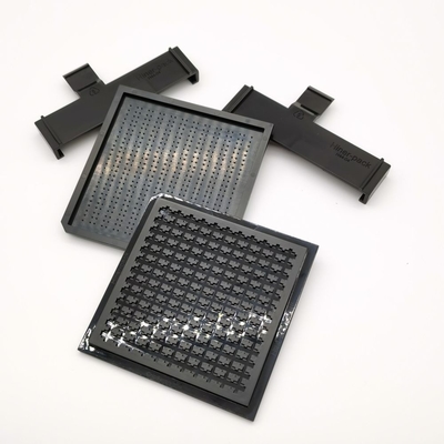 Kundenspezifisches optoelektronisches Chip Waffle Pack Tray Cover-Clip PC pp. Material